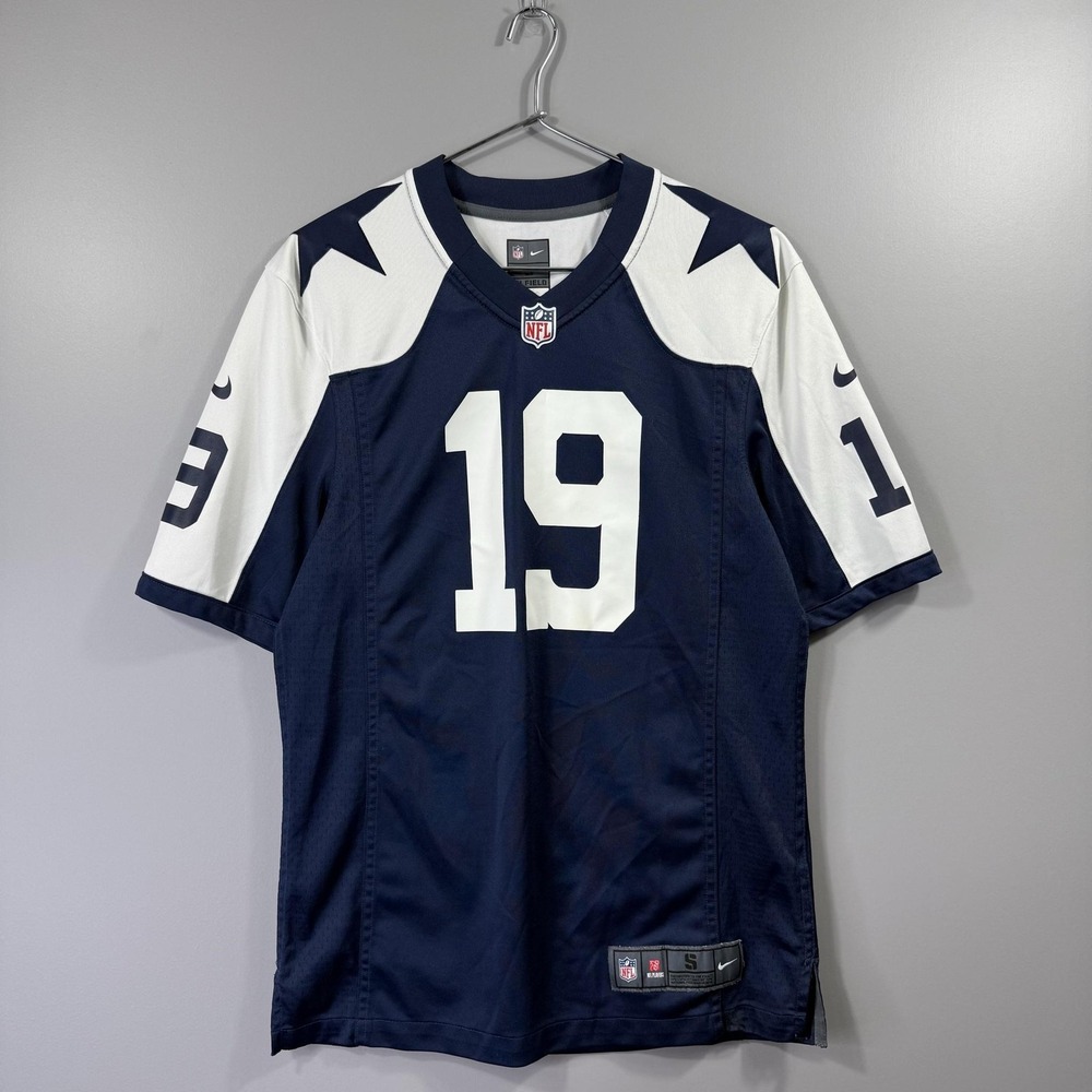 Dallas Cowboys Football Jersey Mens Small Blue NFL Amari Cooper 19 Nike On Field